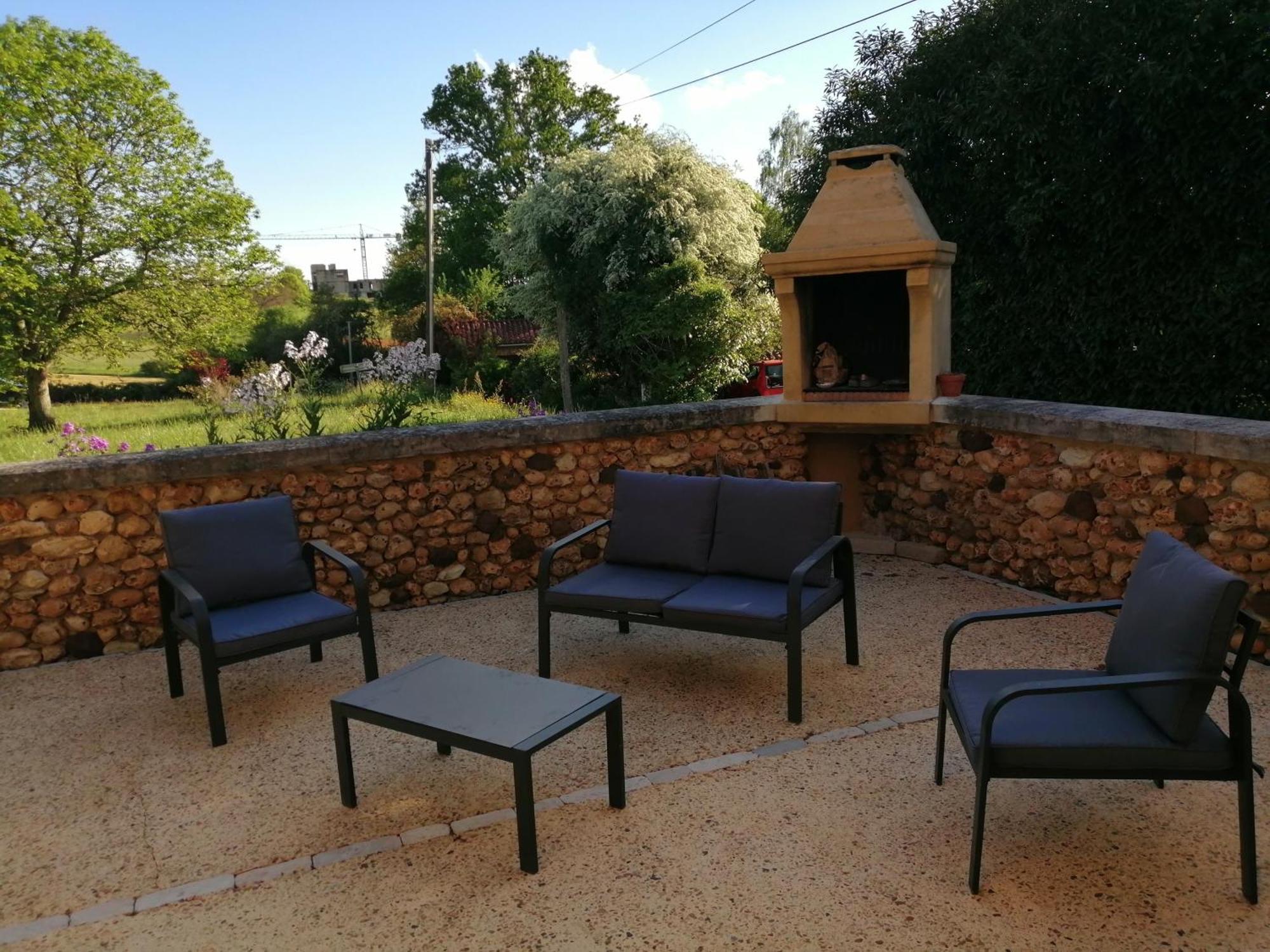 Gite Les Mareillauds - Piscine Salon Pokoj fotografie