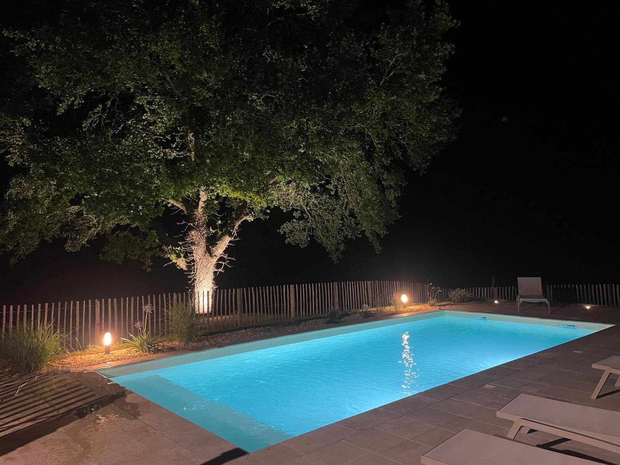Gite Les Mareillauds - Piscine Salon Exteriér fotografie